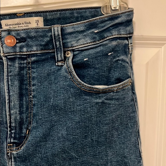 Abercrombie & Fitch High Rise Blue Jeans Classic Denim - Picture 4 of 11